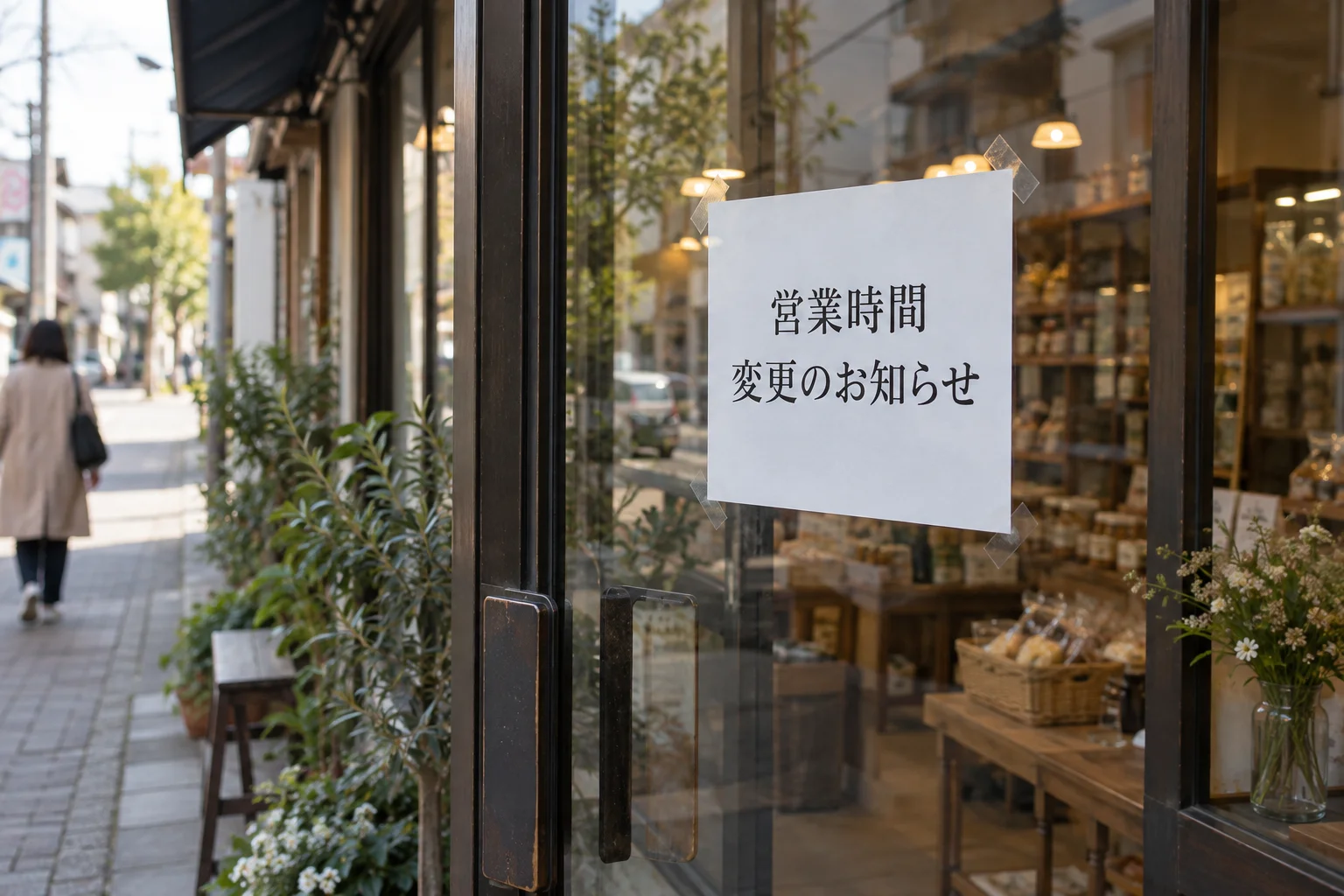 営業時間変更のお知らせ 例文5選
