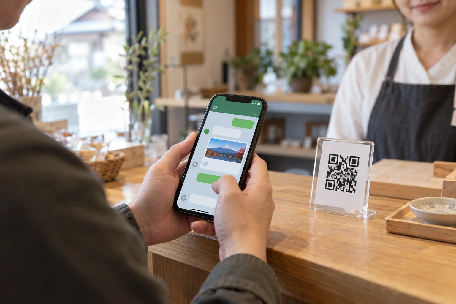 LINEにホームページを貼り付ける方法と、ホームページにLINEを置く方法